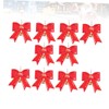 Levemolo 10pcs Christmas Bell Ornaments Large Bowknot Design Xmas Tree