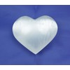 1 Selenite Heart White Polished I 160 g I Worry