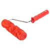 7IN Rubber Embossing Texture Wall Printing Brush Relief Roller Tool