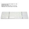 Foldable Bluetooth Keyboard 63 Keys Metal Ultra Thin Mini Folding