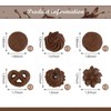 Luckforest Fake Cookies, 18 Pcs 6 Styles Artificial Chocolate Biscuits