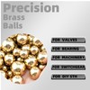 ZXTDBMBB 50Pcs H62 Precision Brass Balls Solid Brass Balls Diameter