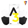 A3 Teddy Idiot Bird Beak Mask Black White 100 Sheets