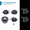 TRQ TRQ 4 Piece Engine & Transmission Mount Kit Set