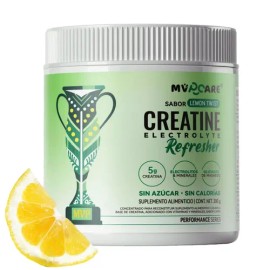 Mvpcare Pre Entreno Creatine Refresher | Creatina Monohidratada Con Electrolitos, Magnesio Y Vitaminas | Lemon Twist | 60 Porciones