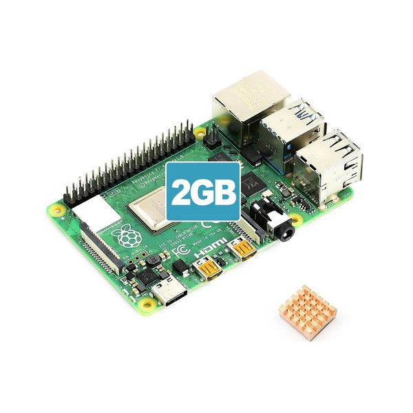 Waveshare Accessory Compatible with Raspberry Pi 4 Model B 2GB
