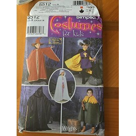 Simplicity Sewing Pattern 5512 Child Costumes, A (3-4-5-6-7-8)