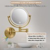 Wall Mounted Makeup Mirror with Light and Magnification, 7W Higher