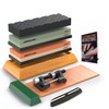 Premium Knife Sharpening Stone Set – 400/1000 and 3000/8000-Grit Professional,
