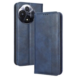 RankOne Wallet Case for TCL 60R 5G / TCL 60 5G (6.7" Inches), Magnetic Flip Leather Cover with Card Slots Kickstand Blue