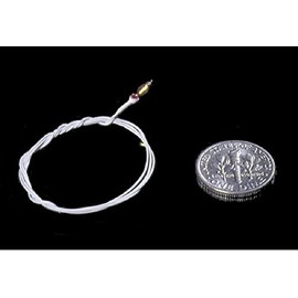 Cir-Kit Concepts Dollhouse Miniature 12v Micro-Flame Bulb w/12 Varnished Wires