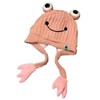 Women Cute Frog Hat Crochet Knitted Hat Big Eye Frog