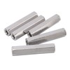 Tissting Hex Coupling Nut M8 x 1.25, 5 Pcs, 13mm