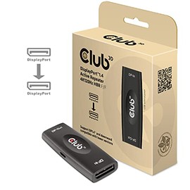 Club3D DisplayPort 1.4 Active Repeater/Signal Amplifier 4K120Hz HBR3 B/B