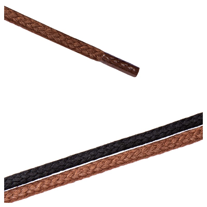 Kaps Waxed Thick Shoelaces 100% Natural Cotton Waxed Surface Shoelaces