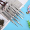 Precision Tweezers Set, 6 Piece Anti-Static Tweezers Set Stainless Steel