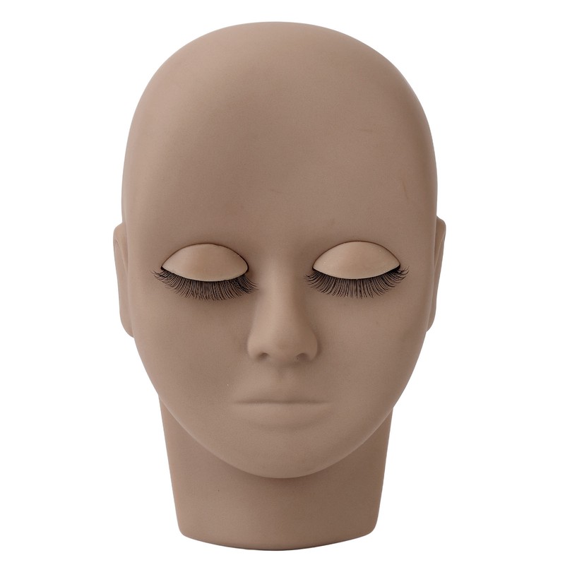 Eyelash Mannequin Head Double Laryer Eyelash Extension Removable Eyelids Makeup