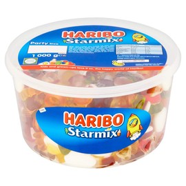 Huge Original Haribo Starmix Tub Imported From The UK England The Best Of British Gummy Candy Haribo Starmix Party Size Tub