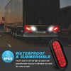 4Pcs 6" Inch Oval Led Stop Turn Tail Lights Brake