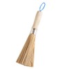 1 Pack Bamboo Cleaning Whisk with Wooden Handle Kitchen Pan