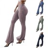 Women's High-Waist Yoga Bootcut Pants 2XL/Black Grey 5ea