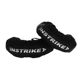 Instrike Pair of Premium Fit and Quality Senior Skates for Ice Skates of All Brands, Easy to Attach with Outsole for Concrete and Mats, Black, Junior Euro 23-40