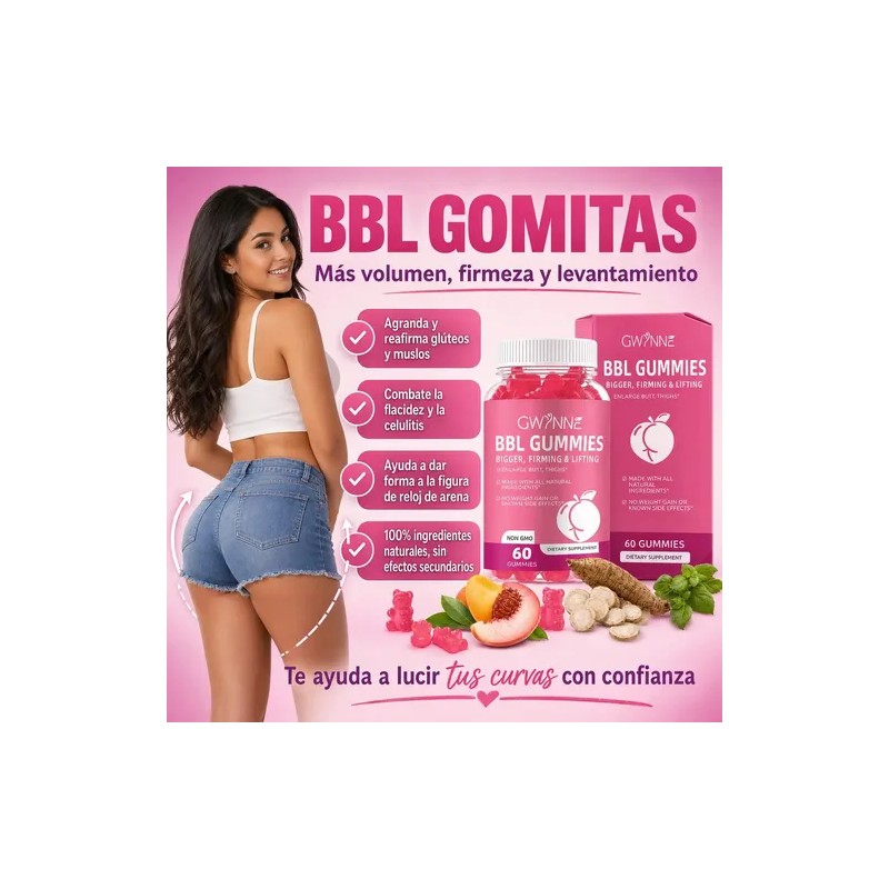 Gwynne Bbl Gummies Fenogreco Mejora Tu Busto Y Glúteos 60