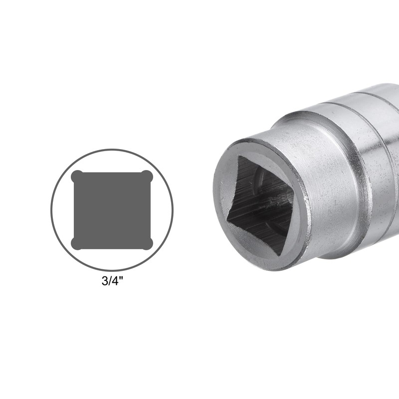 HARFINGTON 27mm 12 Point Shallow Socket 3/4" Drive Standard Metric