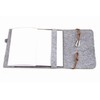 Calendar Cover Notebook A5 Grey Felt Cover Calendar Cover Leather