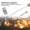 Lamdo Extendable Fork, 8.7-25.4in Stainless Steel Dinner Fruit Dessert Retractable
