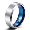 6mm Tungsten Ring Women Men Wedding Bands Engagement Rings Silver