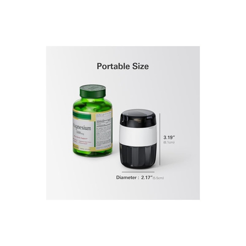 3-in-1 Pill Crusher for Tablets, Tablet Crusher Fine Powder with