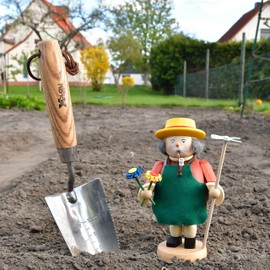 Seiffener Volkskunst Incense Smoker Ore Mountains Cosy Types 18 cm Incense Figure Ore Mountains Folk Art 12670 Gardener