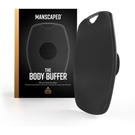MANSCAPED® The Body Buffer - Limpiador de silicona premium para nutrir, limpiar y exfoliar tu piel, cerdas que aumentan la espuma con mango ergonómico antideslizante, de larga duración y fácil de limpiar (paquete de 1)