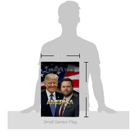 Trump Flag Trump Vance Flag MAGA 2024 Stand Kit Wall Hanging Home Voice America First Poster Lawn Garden Outdoor Patriotic Patio Decoration, Republican Gifts Made in USA