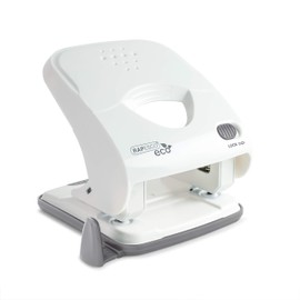 Rapesco 1524 ECO X5-30ps Less Effort 2 Hole Punch, 30 Sheet Capacity, Soft White