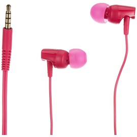 Audio-Technica ATH-CLR100iSPK SonicFuel in-Ear Headphones with in-Line Microphone & Control, Pink, one Size