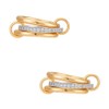 UNICRAFTALE 2Pcs Gold Stackable Rings for Women 3 Rings Set