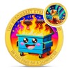 Emerging from Cocoon Dumpster Fire Coin - The Strongest Steel