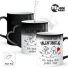 SpecialMe® Herzhenkel -Tasse Zaubertasse Liebe personalisiert mit Wunschnamen Spruch Scheiß