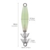 ConSkyee Luminous Squid Jig Hooks, Fluorescent Cuttlefish Octopus Lures Bait