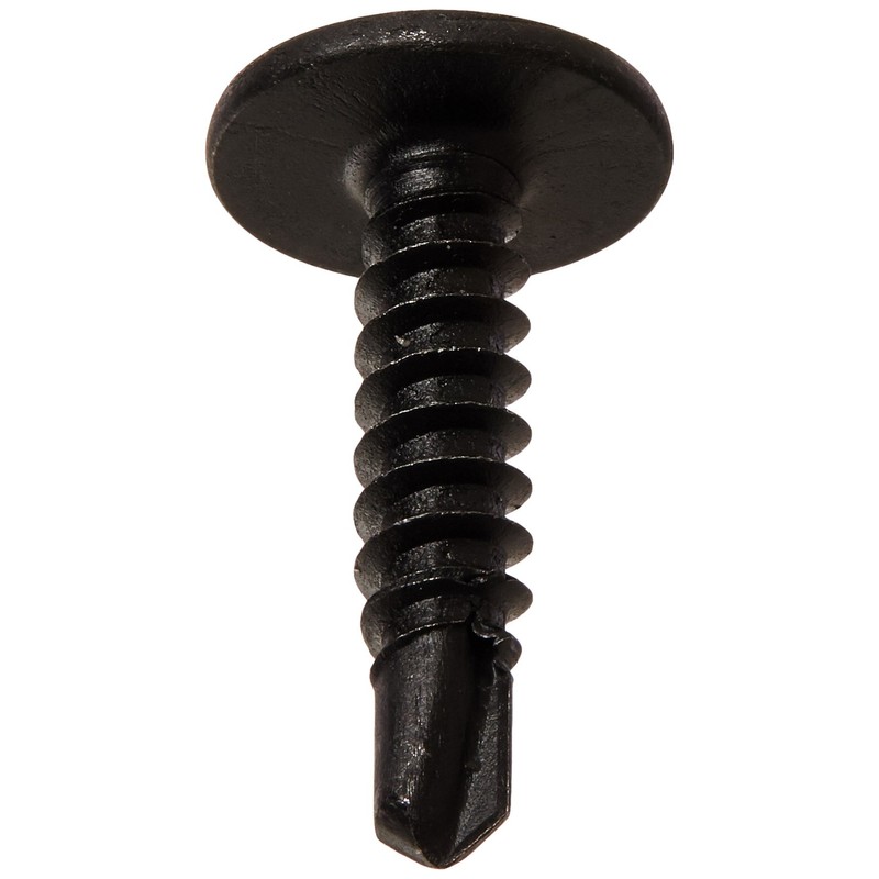 Small Parts 0812KPMB Steel Self-Drilling Screw, Black Phosphate Finish, Modified