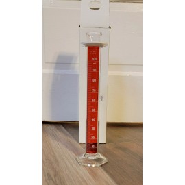 PYREX Corning Pyrex Glass TC 100mL Lifetime Red Graduated Cylinder Spout 3046-100