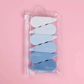 Pustell Correction Tape Set Pastel Color Roller Easy to Use for School Supplies