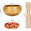Tibetan Singing Bowl Set - Meditation Sound Bowl Cushion with