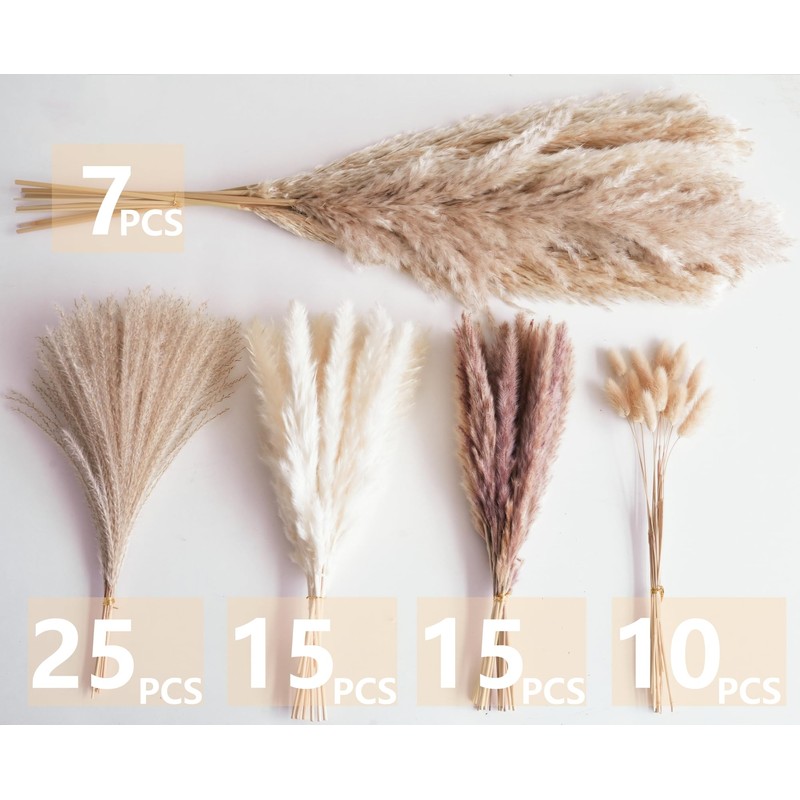 Decorative Tall Pampas Grass for Floor Vase – Premium Large