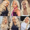 Hxxcoup Human Hair Wig Body Wave 13 x 4 Lace