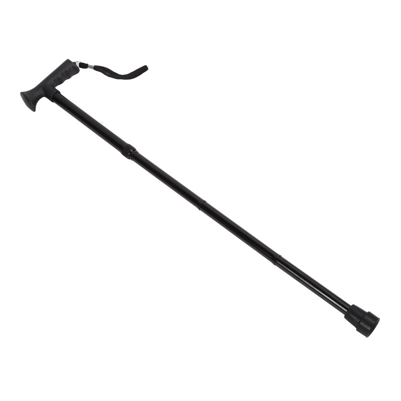 Folding Walking Cane for Men Women T Handle Wrist Strap