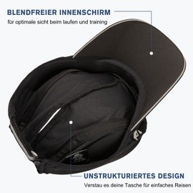 TOP-EX XL/XXL Ponytail Baseball Cap Women's Breathable Baseball Cap UV Protection Cool Tennis Golf Sun Hat, 96565_Black, XL - XXL