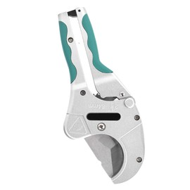 Pipe Cutter Ratcheting Plastic Pipe Tubing Cutter 2-1/2 in 64 mm Hose Scissors Heavy Duty Cutting Tool for Composite and Plastic Pipes